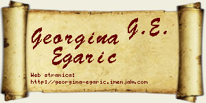 Georgina Egarić vizit kartica